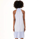 STRIPED HALTER MINI DRESS - Image 3