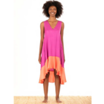 PINK ASYMMETRIC MIDI DRESS - Image 2