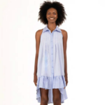 STRIPED HALTER MINI DRESS - Image 2