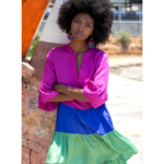 TRICOLOR MINI DRESS