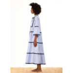 ISLA STRIPED MIDI DRESS - Image 3