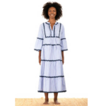 ISLA STRIPED MIDI DRESS - Image 4