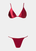 MYKONOS BIKINI TOP – BURGUNDY GLOWY - Image 3