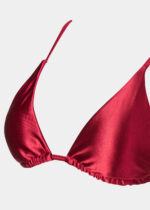 MYKONOS BIKINI TOP – BURGUNDY GLOWY - Image 2