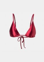 MYKONOS BIKINI TOP – BURGUNDY GLOWY