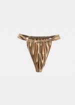 MARBELLA BIKINI BOTTOM – GOLD SHINY - Image 3