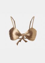 MARBELLA BIKINI TOP – GOLD SHINY