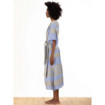 BLUE ETHNIC MIDI DRESS - Image 3