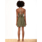 KHAKI HALTER MINI DRESS - Image 2