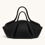 BLACK PLEATED HANDBAG - Image 3