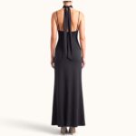 BLACK - SCARF DETAIL MAXI DRESS - Image 2