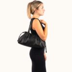 BLACK RUCHED BAG - Image 2