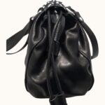 BLACK RUCHED BAG - Image 3