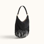 BLACK FRINGE PAISLEY BAG - Image 2