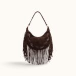 BROWN FRINGE PAISLEY BAG