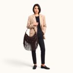 BROWN FRINGE PAISLEY BAG - Image 3