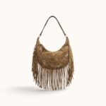 BEIGE FRINGE PAISLEY BAG