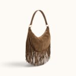 BEIGE FRINGE PAISLEY BAG - Image 2