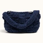 NAVY KNITTED BAG - Image 3