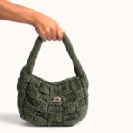 KHAKI KNITTED BAG