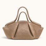 BEIGE PLEATED HANDBAG - Image 3
