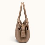 BEIGE PLEATED HANDBAG - Image 2