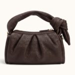 DARK BROWN KNOTTED BAG