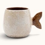 BEIGE MERMAID TAIL JUMBO MUG