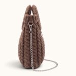 BROWN BRAIDED HANDLE BAG - Image 2