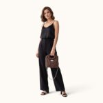 BROWN BRAIDED HANDLE BAG - Image 4