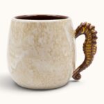 BEIGE SEAHORSE JUMBO MUG