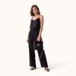 BLACK BRAIDED HANDLE BAG - Image 4
