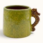 GREEN SEAHORSE VINTAGE MUG - Image 2