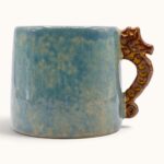 BLUE SEAHORSE VINTAGE MUG