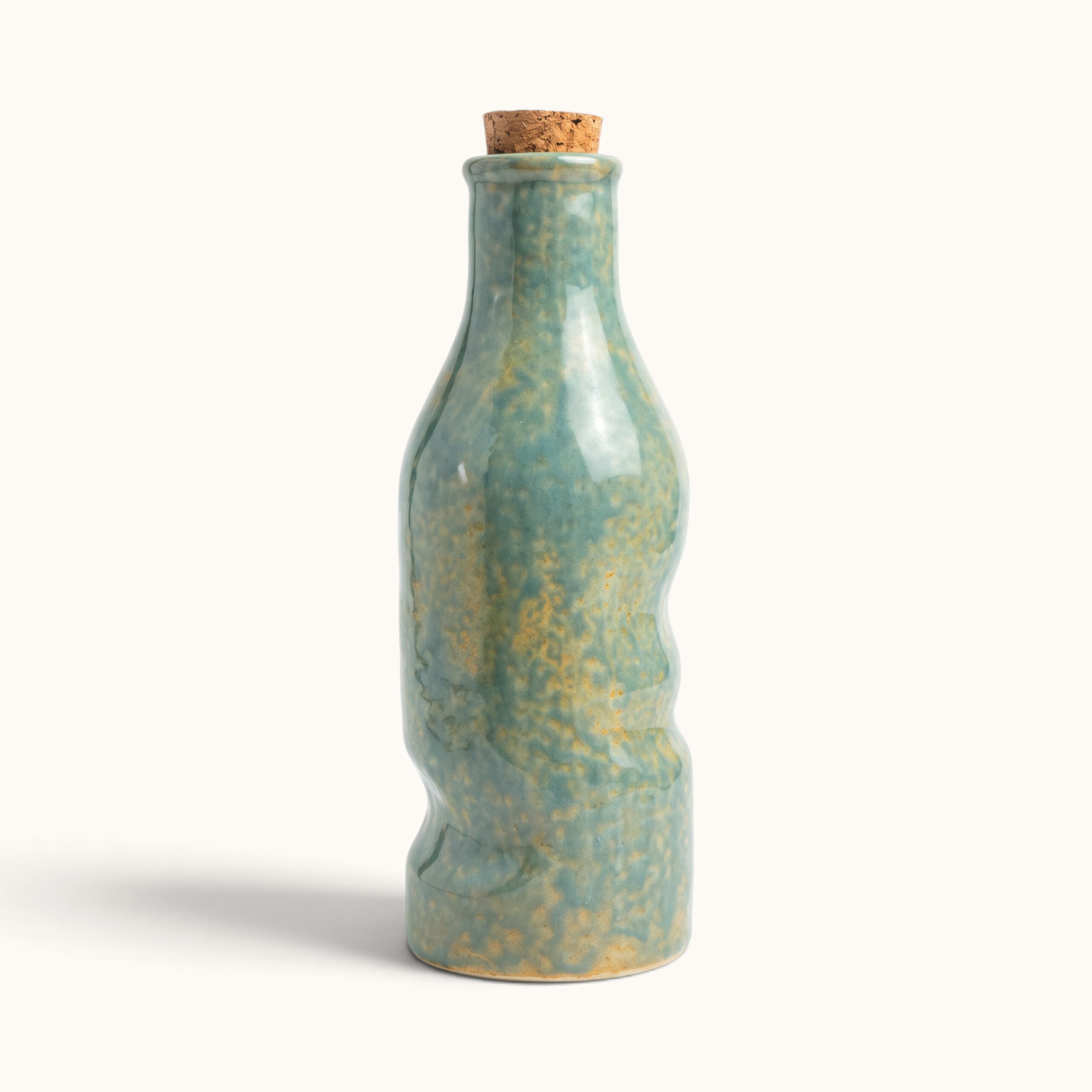 IMG_1867 TURQOISE CERAMIC BOTTLE - Image 1