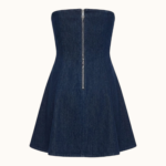 DENIM STRAPLESS MINI DRESS - Image 2