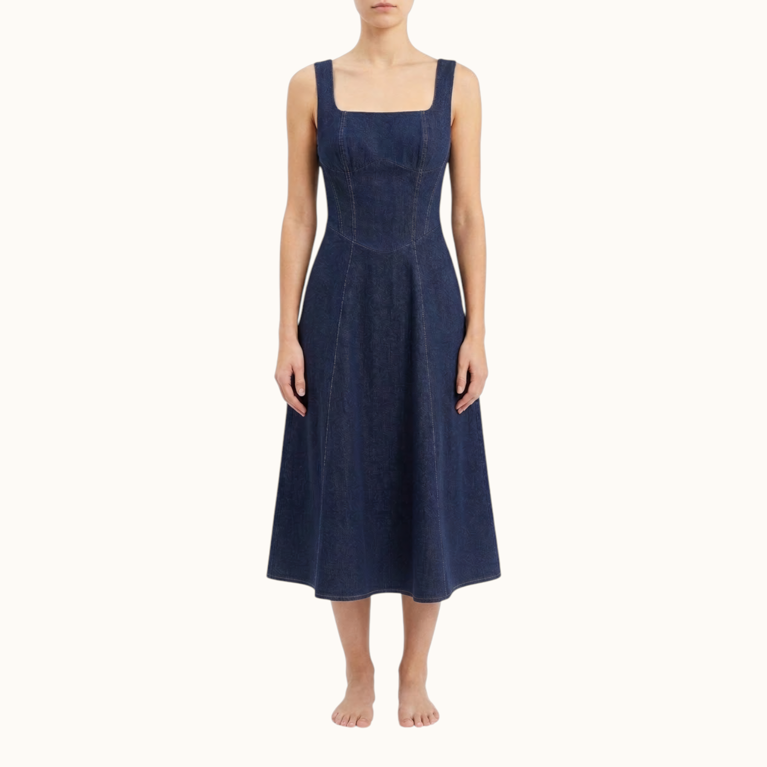 IMG_2045 DENIM MIDI DRESS - Image 1