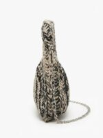 BLACK & CREAM KNITTED BAG - Image 2