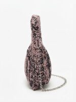 PINK & BLACK KNITTED BAG - Image 2