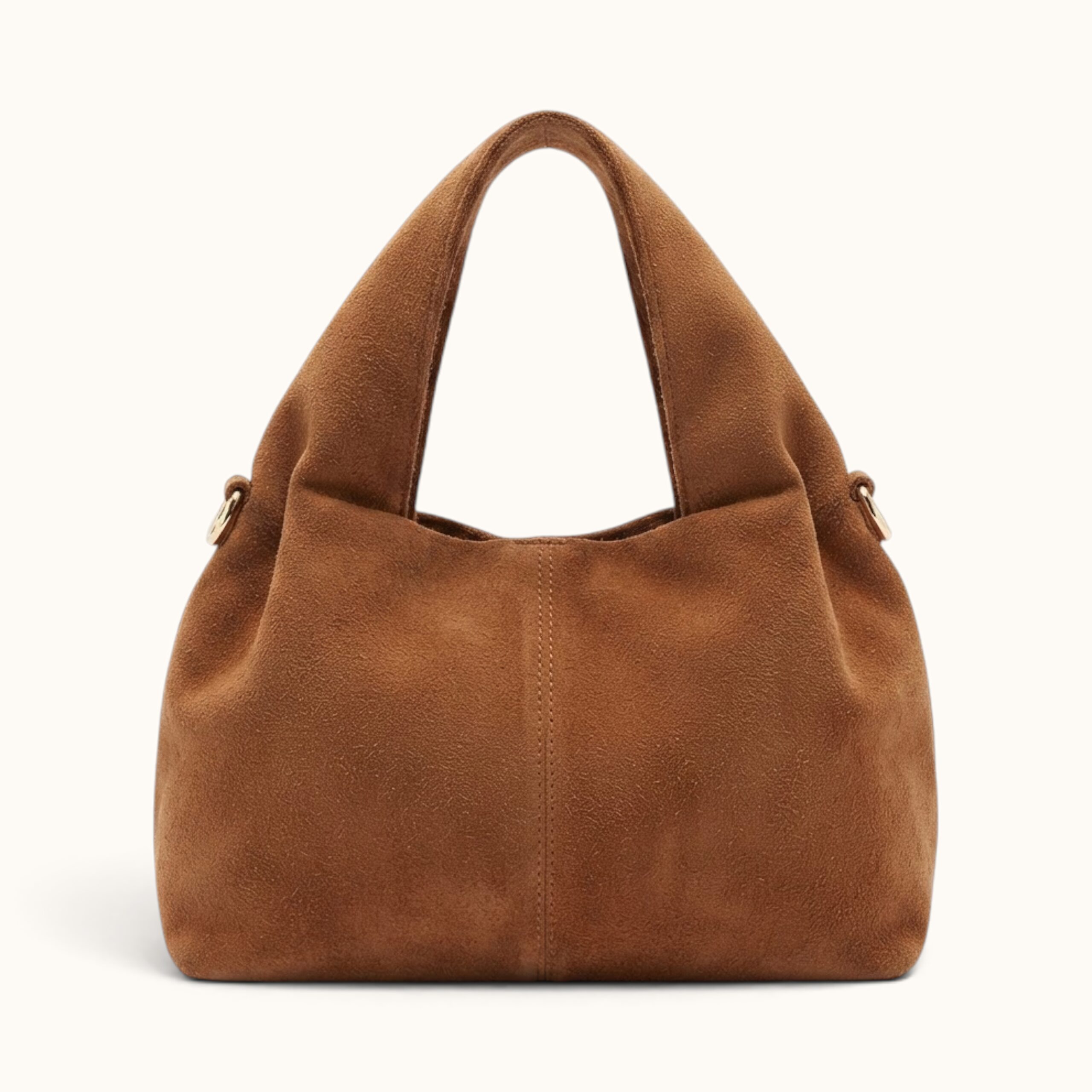 IMG_2354 SUEDE SHOULDER BAG BROWN - Image 1