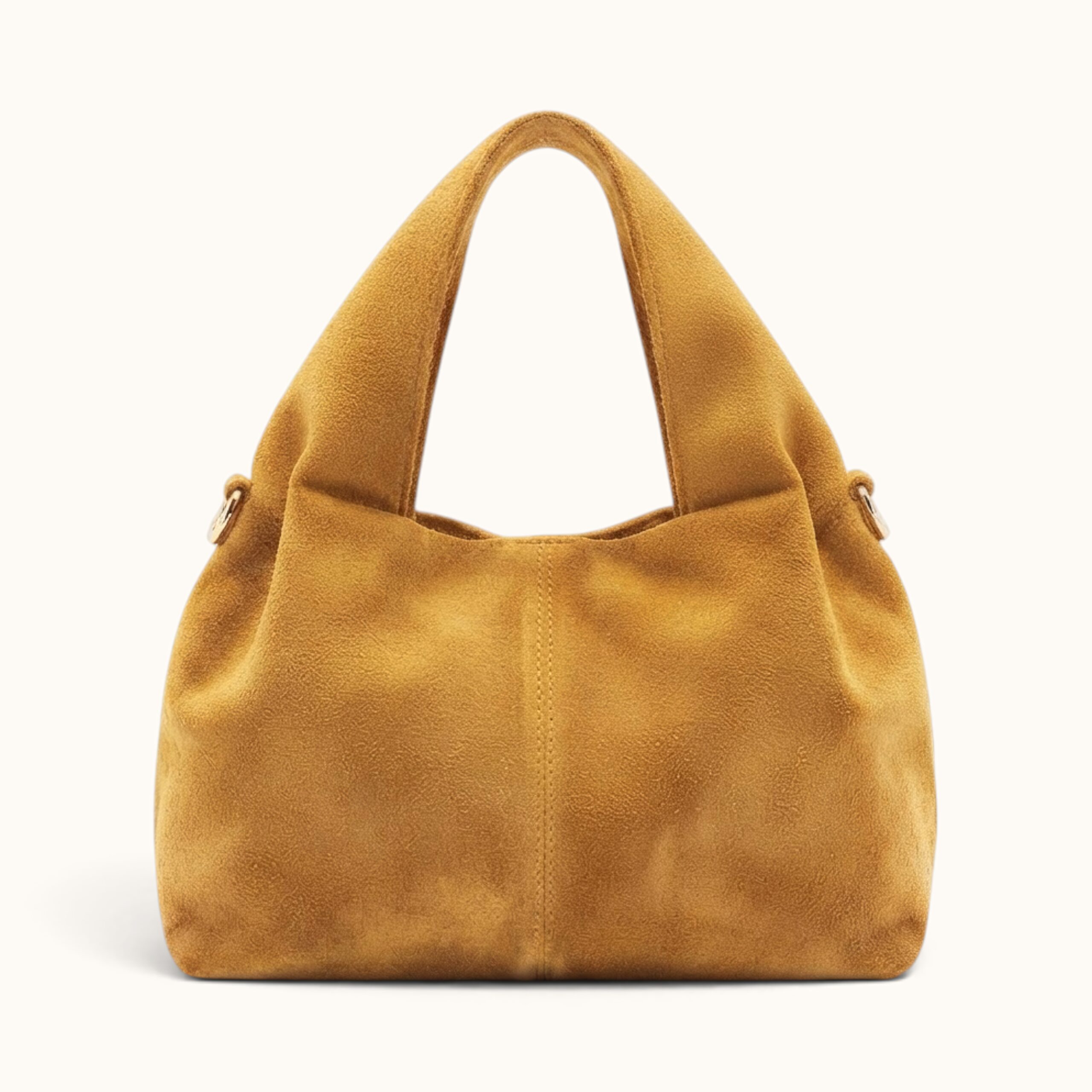 IMG_2359 SUEDE SHOULDER BAG YELLOW MUSTARD - Image 1