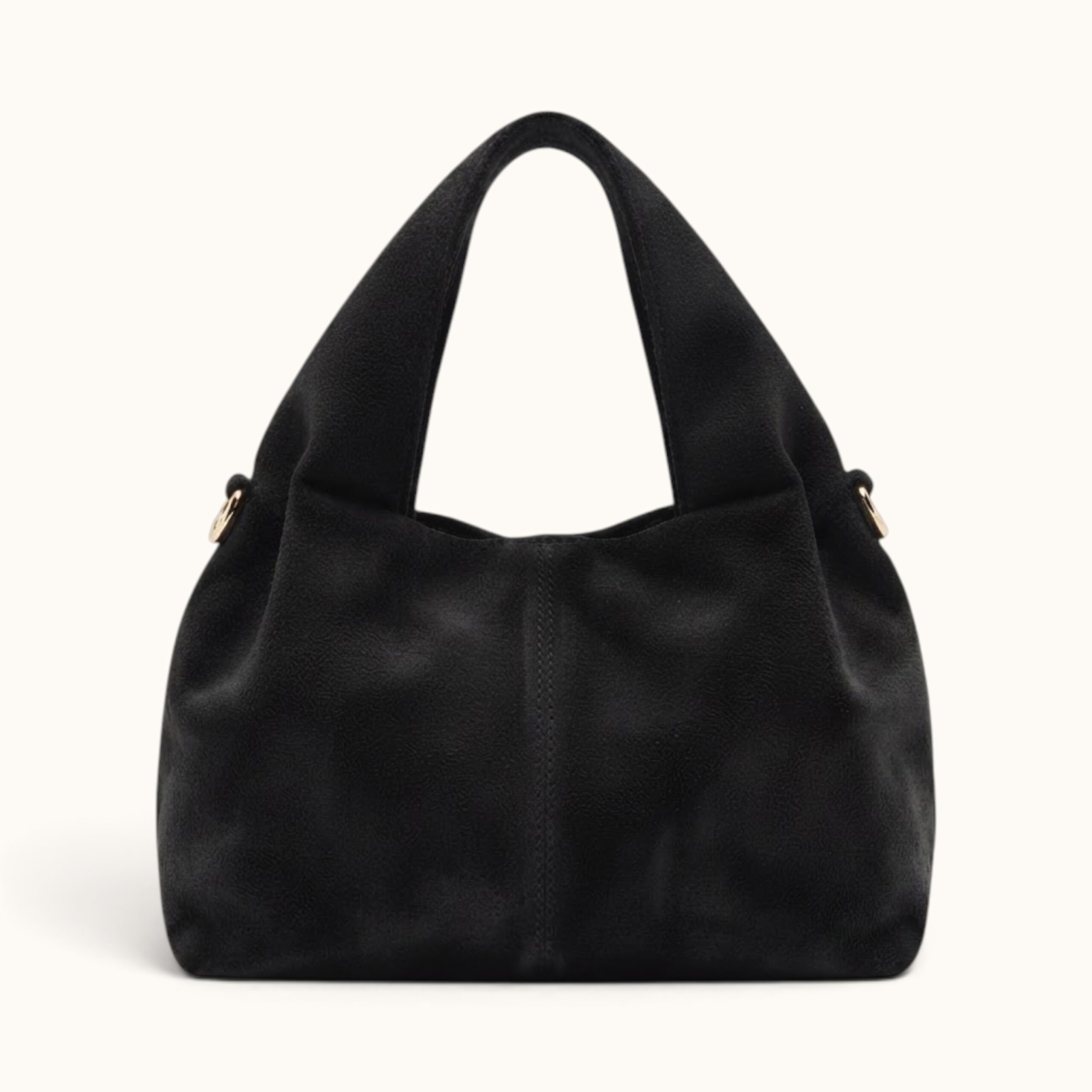 IMG_2374 SUEDE SHOULDER BAG BLACK - Image 1