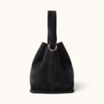 SUEDE SHOULDER BAG BLACK - Image 3
