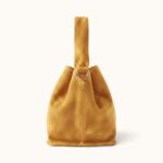 SUEDE SHOULDER BAG YELLOW MUSTARD - Image 3