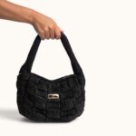 BLACK KNITTED BAG