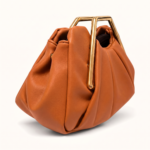PLEATED FRAME BAG BROWN - Image 2